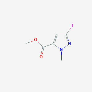 molecular formula C6H7IN2O2 B8477084 methyl 3-iodo-1-methyl-1H-pyrazole-5-carboxylate 