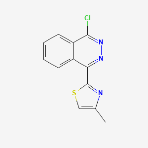molecular formula C12H8ClN3S B8477154 1-Chloro-4-(4-methylthiazol-2-yl)phthalazine 