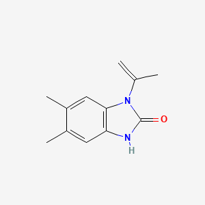 molecular formula C12H14N2O B8477195 1-Isopropenyl-5,6-dimethyl-1,3-dihydro-benzimidazol-2-one 