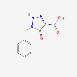 molecular formula C10H9N3O3 B8477246 1-benzyl-5-hydroxy-1H-1,2,3-triazole-4-carboxylic acid 