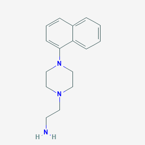 molecular formula C16H21N3 B8477254 2-[4-(1-Naphthyl)-1-piperazinyl]ethanamine 