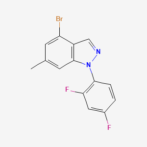1h-Indazole,4-bromo-1-(2,4-difluorophenyl)-6-methyl-