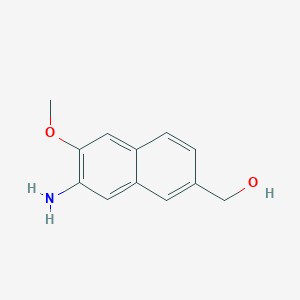 (7-Amino-6-methoxy-naphthalen-2-yl)-methanol