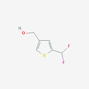 molecular formula C6H6F2OS B8477261 3-Thiophenemethanol, 5-(difluoromethyl)- 