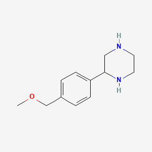 molecular formula C12H18N2O B8477291 Piperazine,2-[4-(methoxymethyl)phenyl]- CAS No. 137684-22-1