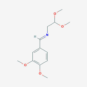 molecular formula C13H19NO4 B8477295 (3,4-Dimethoxybenzylidene)-(2,2-dimethoxyethyl)-amine CAS No. 39964-87-9