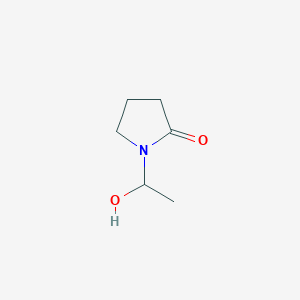 molecular formula C6H11NO2 B8477317 N-(alpha-hydroxyethyl)pyrrolidone 