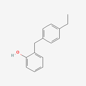 molecular formula C15H16O B8477322 2-(4-Ethylbenzyl)phenol CAS No. 56502-39-7