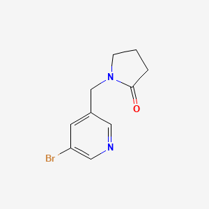 molecular formula C10H11BrN2O B8477342 1-(5-Bromo-pyridin-3-ylmethyl)-pyrrolidin-2-one 