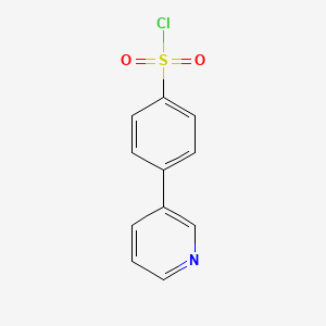 molecular formula C11H8ClNO2S B8477346 4-pyridin-3-ylbenzenesulfonyl Chloride 