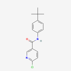 molecular formula C16H17ClN2O B8477348 N-(4-tert-butylphenyl)-6-chloronicotinamide 