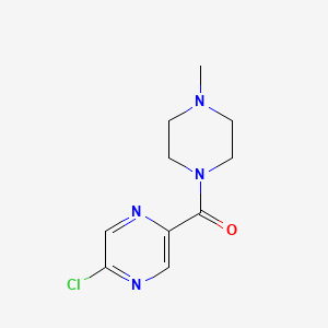 molecular formula C10H13ClN4O B8477392 2-Chloro-5-[(4-methylpiperazin-1-yl)carbonyl]pyrazine 