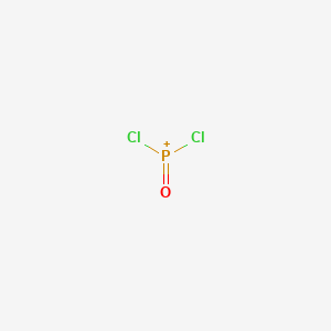 molecular formula Cl2OP+ B8477401 Dichloro(oxo)phosphanium CAS No. 14939-40-3