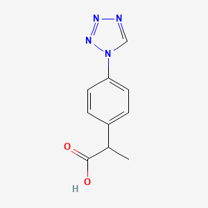 2-[4-(1H-tetrazol-1yl)phenyl]propanoic acid