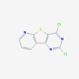 4,6-dichloro-8-thia-3,5,10-triazatricyclo[7.4.0.02,7]trideca-1(9),2(7),3,5,10,12-hexaene