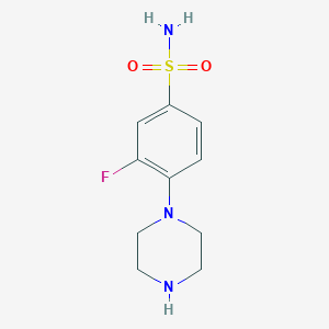 3-Fluoro4-piperazin-1-yl-benzenesulfonamide