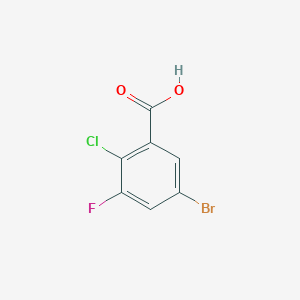 molecular formula C7H3BrClFO2 B8477584 5-Bromo-2-chloro-3-fluorobenzoic acid 