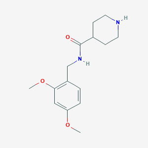 molecular formula C15H22N2O3 B8477614 4-[N-(2,4-dimethoxybenzyl)carbamoyl]piperidine 