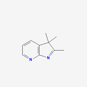 molecular formula C10H12N2 B8477622 2,3,3-trimethyl-3H-pyrrolo[2,3-b]pyridine CAS No. 10299-70-4