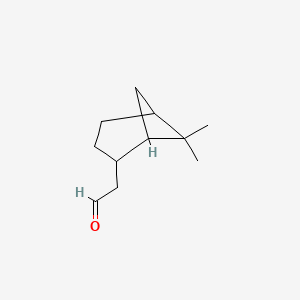 molecular formula C11H18O B8477629 6,6-Dimethylbicyclo[3.1.1]hept-2-yl acetaldehyde 
