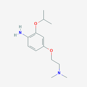 molecular formula C13H22N2O2 B8477656 4-(2-Dimethylaminoethoxy)-2-isopropoxyphenylamine 