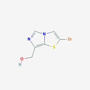 molecular formula C6H5BrN2OS B8477669 2-Bromo-7-hydroxymethylimidazo[5,1-b]thiazole 