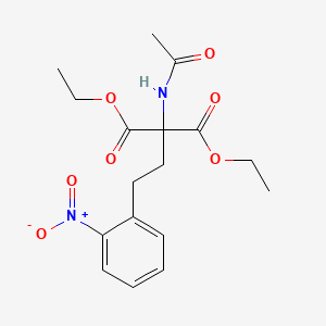 Diethyl acetamido[2-(2-nitrophenyl)ethyl]propanedioate