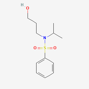molecular formula C12H19NO3S B8477707 n-(3-Hydroxypropyl)-n-isopropylbenzenesulfonamide 