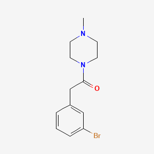 molecular formula C13H17BrN2O B8477731 2-(3-Bromo-phenyl)-1-(4-methyl-piperazin-1-yl)-ethanone 