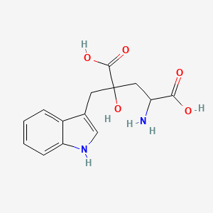 4-amino-2-hydroxy-2-(1H-indol-3-ylmethyl)pentanedioic Acid