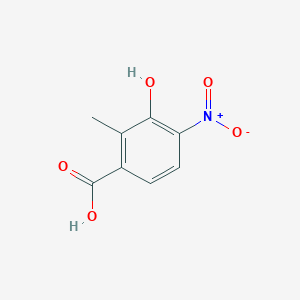 molecular formula C8H7NO5 B8477799 3-Hydroxy-2-methyl-4-nitrobenzoic acid 