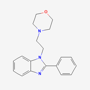 molecular formula C19H21N3O B8477814 1h-Benzo[d]imidazole,1-[2-(4-morpholinyl)ethyl]-2-phenyl- CAS No. 5322-96-3