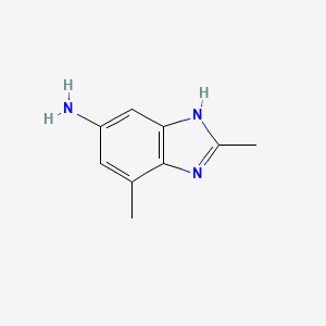 molecular formula C9H11N3 B8477827 2,7-Dimethyl-benzimidazol-5-ylamine 