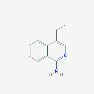 molecular formula C11H12N2 B8477841 1-Amino-4-ethylisoquinoline 