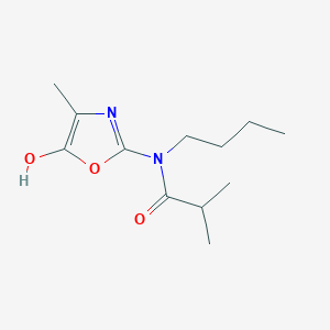 molecular formula C12H20N2O3 B8477858 N-Butyl-N-(5-hydroxy-4-methyl-1,3-oxazol-2-YL)-2-methylpropanamide CAS No. 57068-66-3