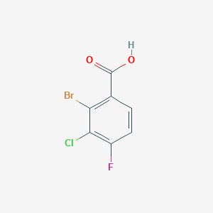 molecular formula C7H3BrClFO2 B8477866 2-Bromo-3-chloro-4-fluorobenzoic acid 