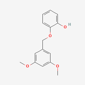 molecular formula C15H16O4 B8477898 2-[(3,5-Dimethoxyphenyl)methoxy]phenol CAS No. 203583-59-9