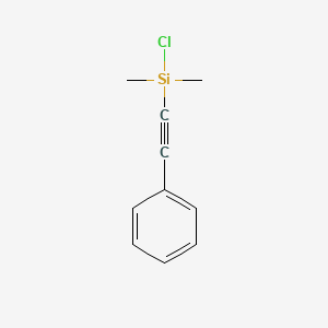 molecular formula C10H11ClSi B8477902 Chloro-dimethyl-(2-phenylethynyl)silane CAS No. 42591-54-8