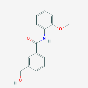 molecular formula C15H15NO3 B8477924 3-(hydroxymethyl)-N-(2-methoxyphenyl)benzamide 