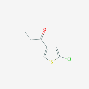 molecular formula C7H7ClOS B8477930 1-(5-Chlorothiophen-3-yl)propan-1-one 