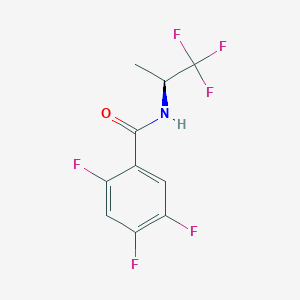 molecular formula C10H7F6NO B8477933 (S)-2,4,5-Trifluoro-N-(1,1,1-trifluoropropan-2-yl)benzamide 