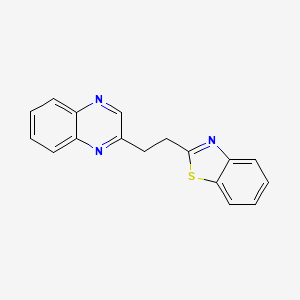 molecular formula C17H13N3S B8478028 2-(2-(Quinoxalin-2-yl)ethyl)benzo[d]thiazole 