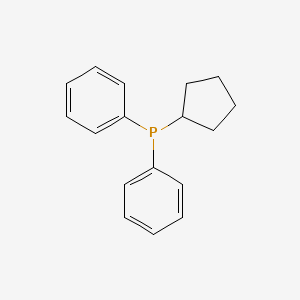molecular formula C17H19P B8478037 Cyclopentyldiphenylphosphine 