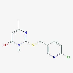 2-{[(6-Chloropyridin-3-yl)methyl]sulfanyl}-6-methylpyrimidin-4-ol