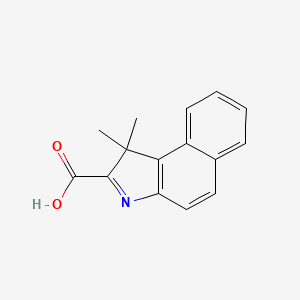 molecular formula C15H13NO2 B8478118 1,1-dimethyl-1H-benzo[e]indole-2-carboxylic acid CAS No. 823207-02-9