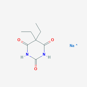molecular formula C8H12N2NaO3 B8478143 2,4,6(1H,3H,5H)-Pyrimidinetrione, 5,5-diethyl-, sodium salt (1:1) 