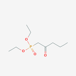 molecular formula C9H19O4P B8478151 Phosphonic acid, (2-oxopentyl)-, diethyl ester CAS No. 67257-27-6