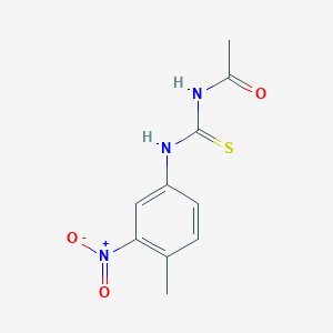 molecular formula C10H11N3O3S B8478240 1-Acetyl-3-(4-methyl-3-nitro-phenyl)-thiourea 
