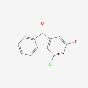 molecular formula C13H6ClFO B8478261 4-Chloro-2-fluoro-fluoren-9-one 