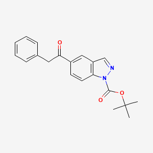 molecular formula C20H20N2O3 B8478264 Tert-butyl 5-(2-phenylacetyl)-1h-indazole-1-carboxylate 
